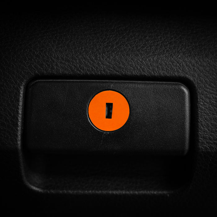 Vinyl Garage Glove Box Keyhole Cover