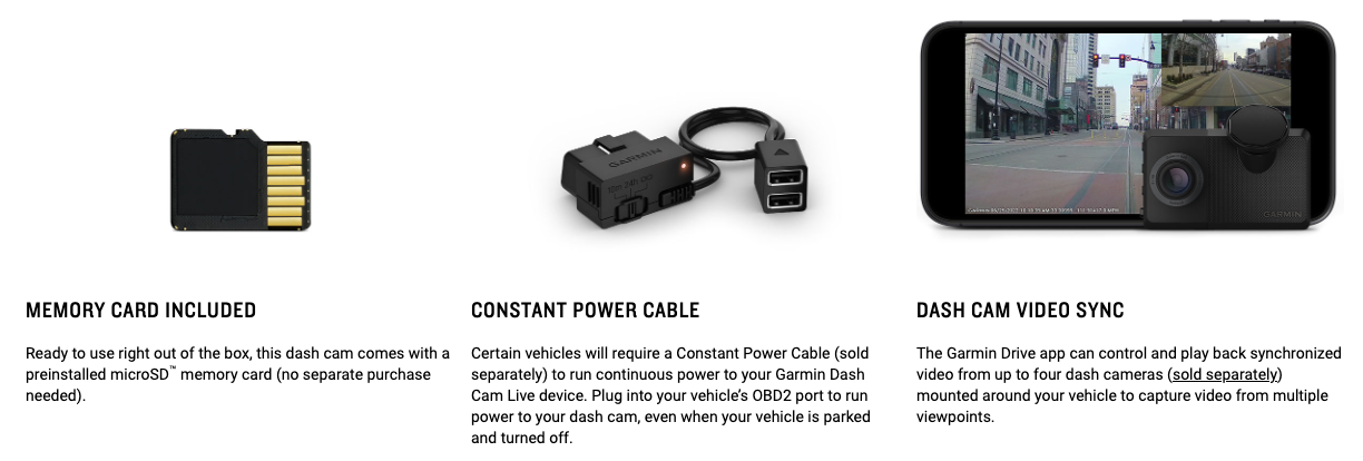 Garmin Dash Cam™ Live