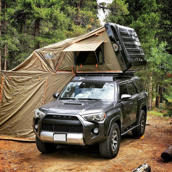 roof top tent tundra Tuff Stuff Alpha Hard Top Side Open Tent — Tundra Lifestyle