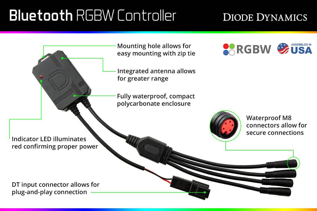 Diode Dynamics M8 RGBW Bluetooth Controller