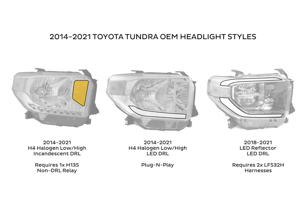 Morimoto Toyota Tundra XB Amber DRL LED Headlights (2014-2020)