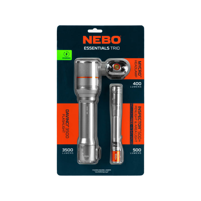 nebo cigarette lighter flashlight Transport 400 2 in 1 Car Charger free lighting and it doubles as the magnetic charging port for the included USB MagCable Nebo 3 Piece Rechargeable Essentials